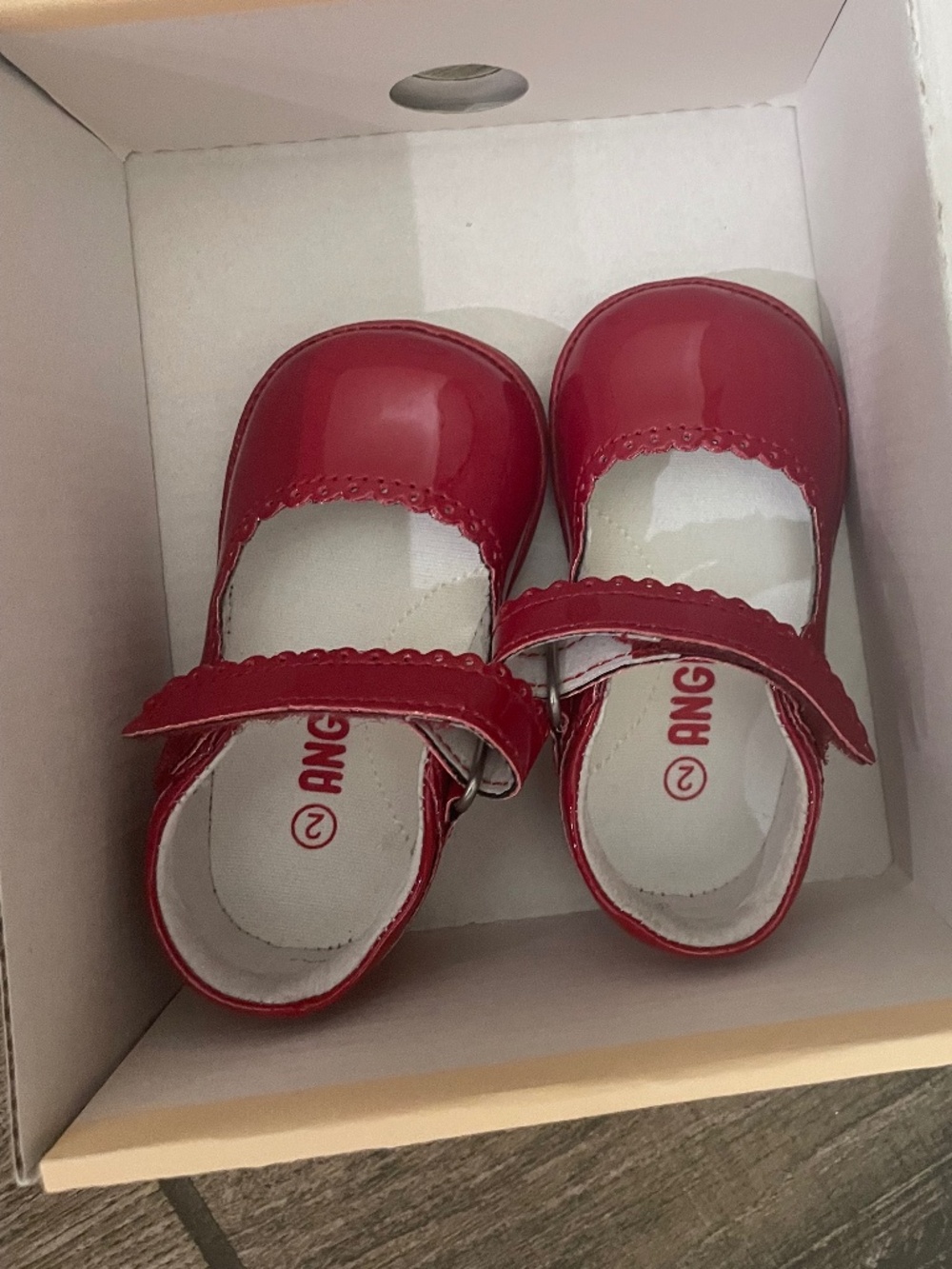 Angel Baby Patent Red Shoes 2